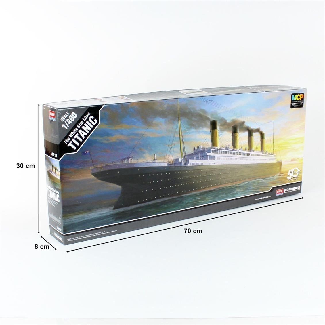 Academy 14215 1/400 Ölçek, The White Star Liner Titanic Yolcu Gemisi, Plastik Model Kiti