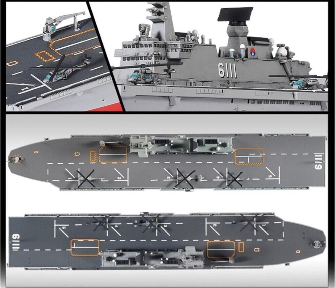 Academy 14216 1/700 Ölçek, ROK Navy Dokdo (LPH 6111) Savaş Gemisi, Plastik Model Kiti