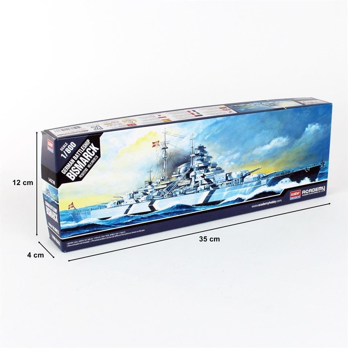 Academy 14218 1/800 Ölçek, Bismarck Savaş Gemisi, Plastik Model Kiti