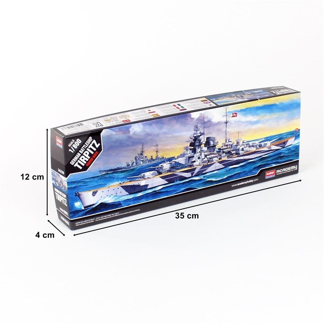 Academy 14219 1/800 Ölçek, Tirpitz Savaş Gemisi, Plastik Model Kiti