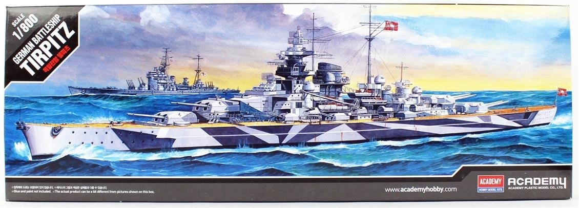 Academy 14219 1/800 Ölçek, Tirpitz Savaş Gemisi, Plastik Model Kiti