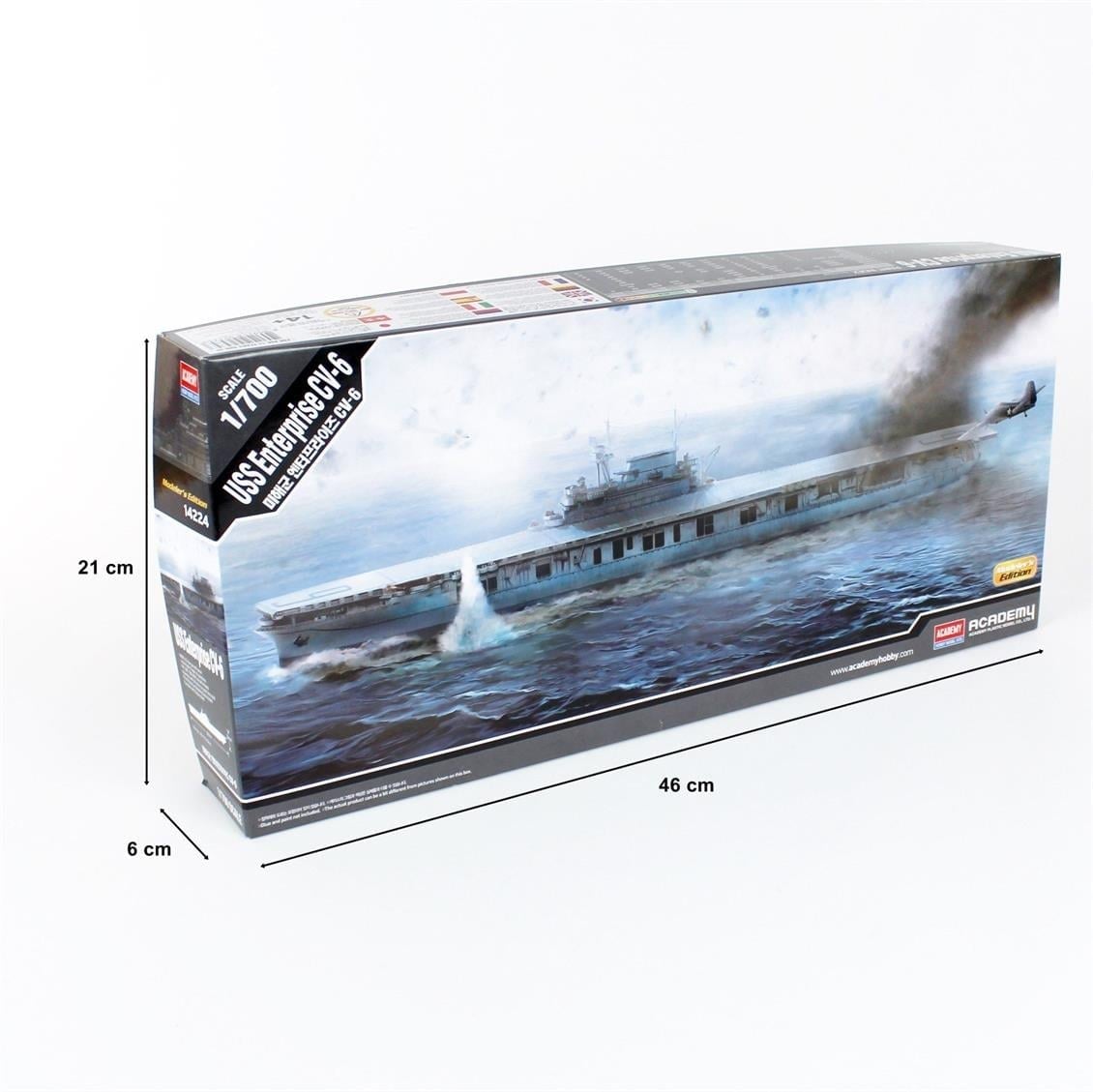 Academy 14224 1/700 Ölçek, USS Enterprise CV-6 Savaş Gemisi, Plastik Model Kiti