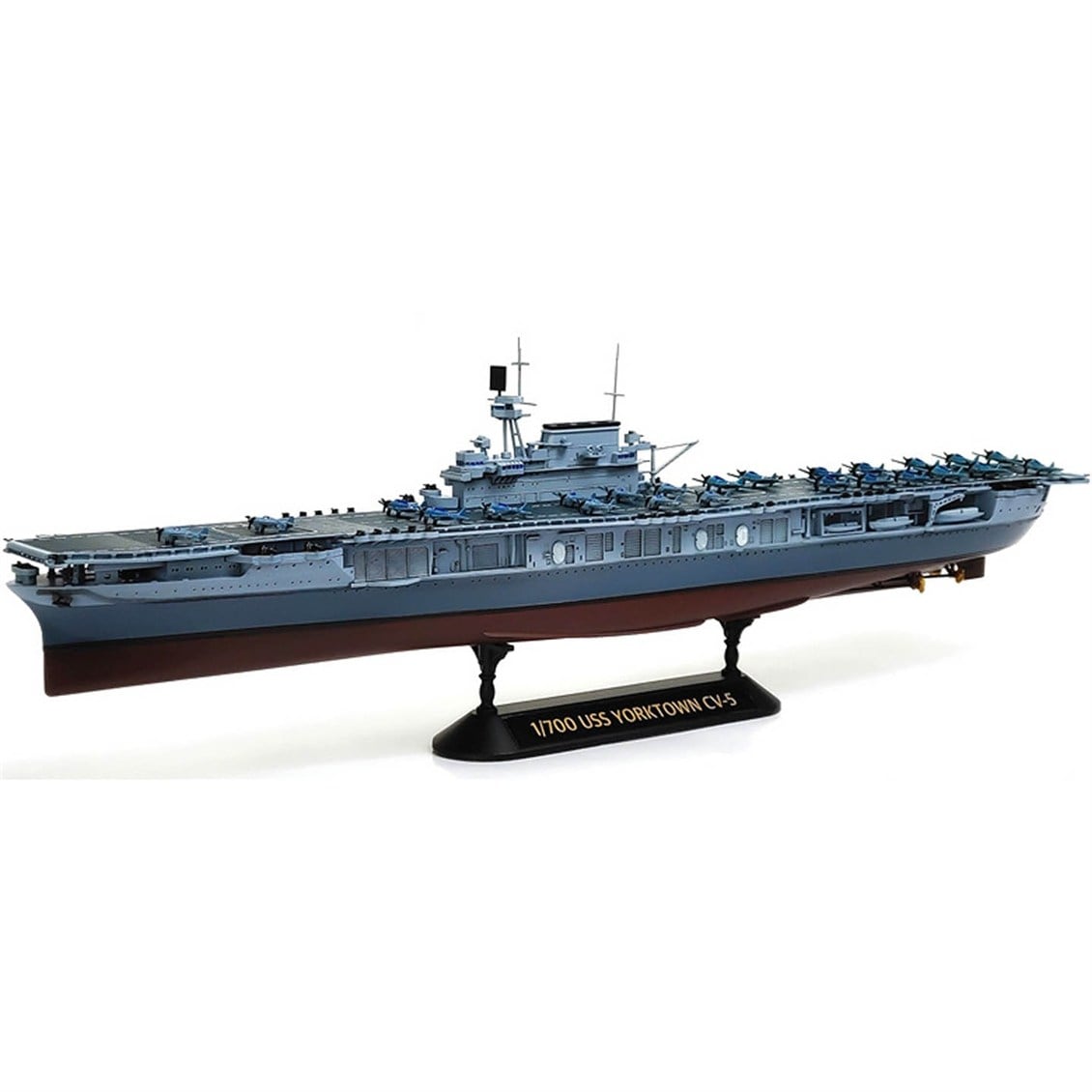 Academy 14229 1/700 USS Yorktown CV-5 (Battle of Midway) Savaş Gemisi, Plastik Model Kiti