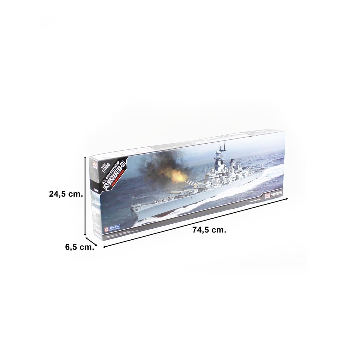 Academy 14401 1/400 USS Missouri BB-63 Savaş Gemisi, Plastik Model Kiti