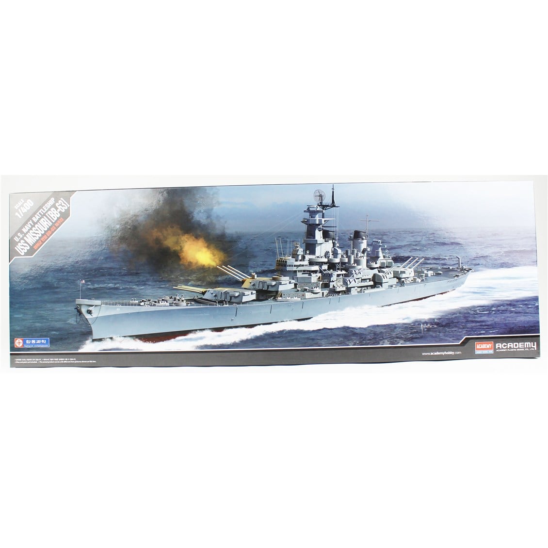Academy 14401 1/400 USS Missouri BB-63 Savaş Gemisi, Plastik Model Kiti