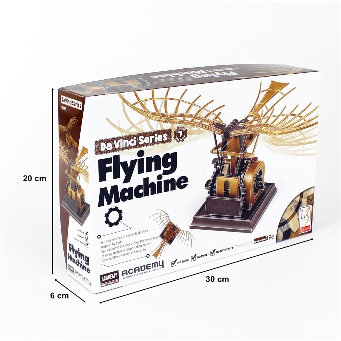 Academy 18146 Da Vinci Uçan Makine, Plastik Model Kiti