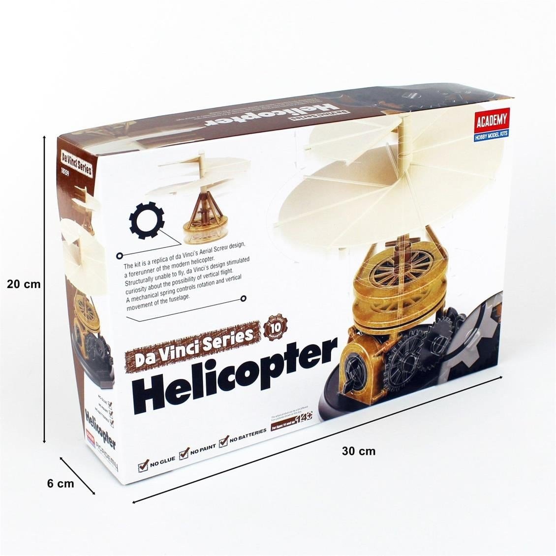 Academy 18159 Da Vinci Helikopter, Plastik Model Kiti