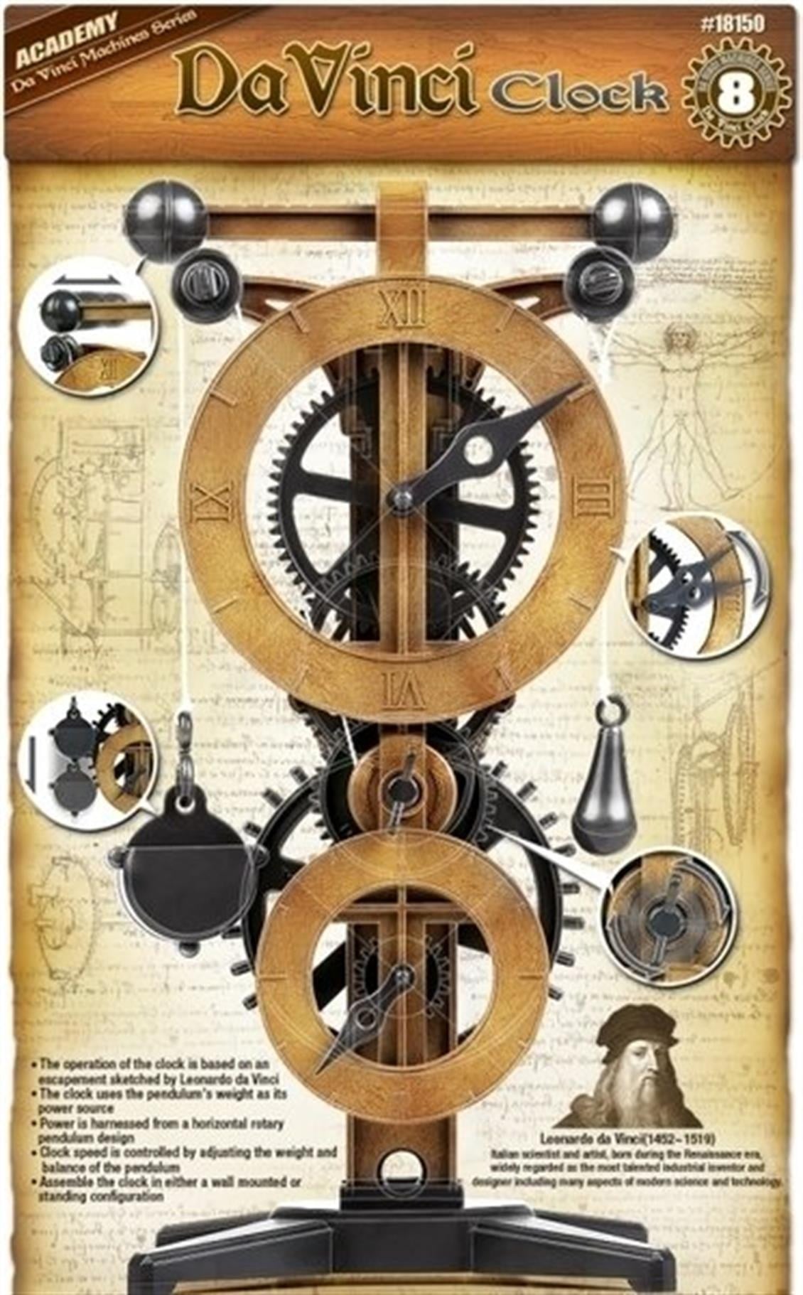 Academy 18174 Da Vinci Saat Tasarımı, Plastik Model Kiti