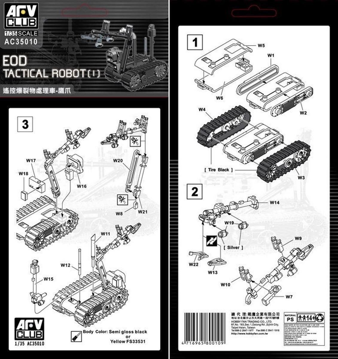 AFV Club AC35010 1/35 Ölçek, Talon Robot, Plastik Model kiti