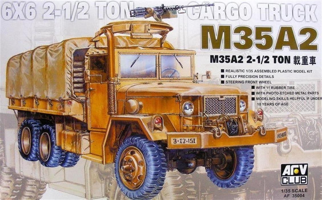 AFV Club AF35004 1/35 Ölçek, M35A2 1/2 Ton Askeri Kamyon, Plastik Model kiti