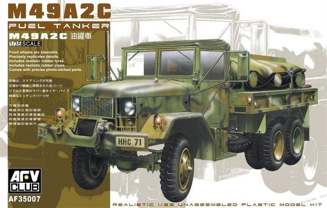 AFV Club AF35007 1/35 Ölçek, M49A2C Fuel Yakıt Tankeri, Plastik Model kiti