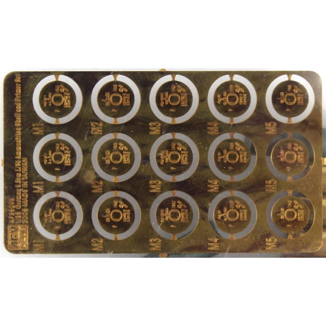 AFV Club AF35095 1/35 Ölçek, 8.8MM L/56 Top Kovanı, 20 Adet, Prinç Detay Seti