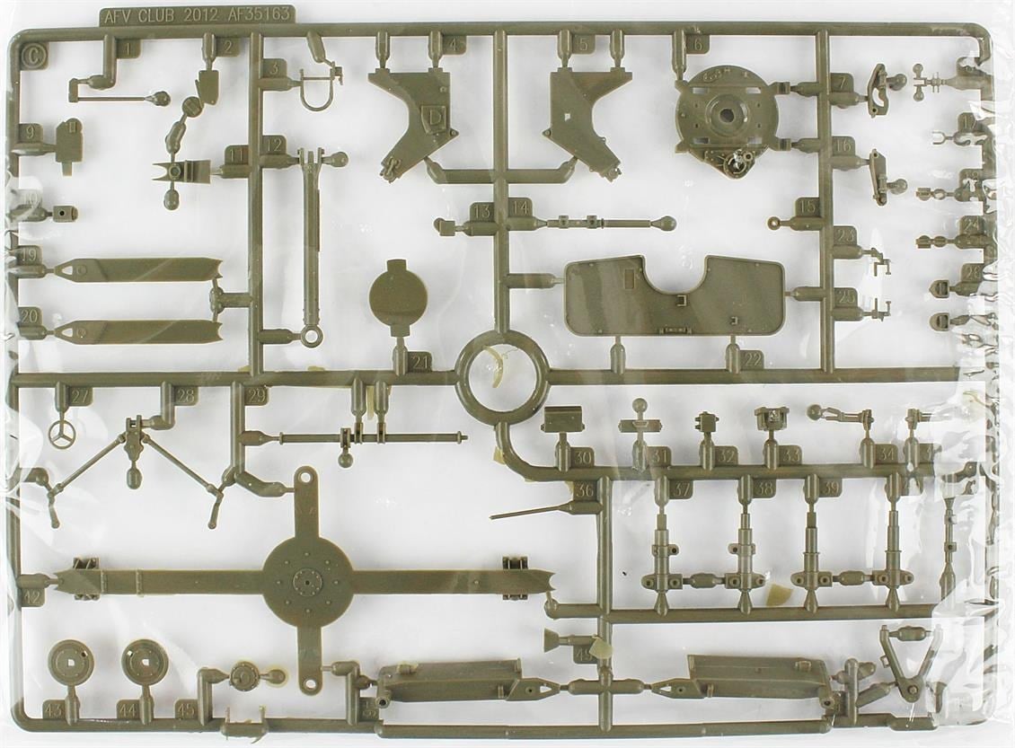 AFV Club AF35163 1/35 Ölçek, BOFORS 40mm Automatic M1 Topu, Plastik Model kiti