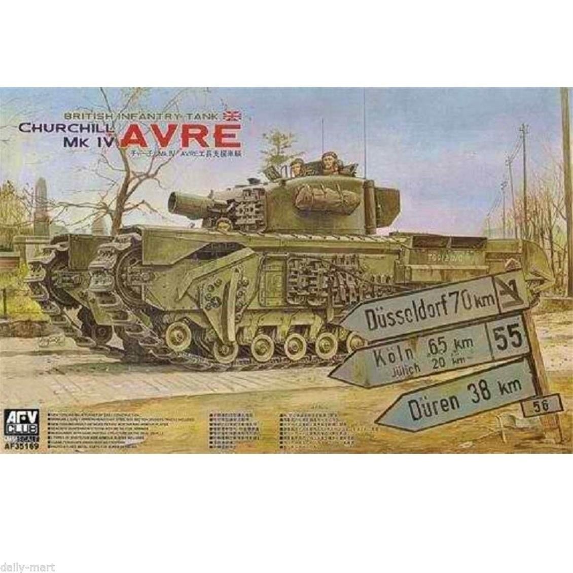AFV Club AF35169 1/35 Ölçek, Churchill MK IV AVRE Tank, Plastik Model kiti
