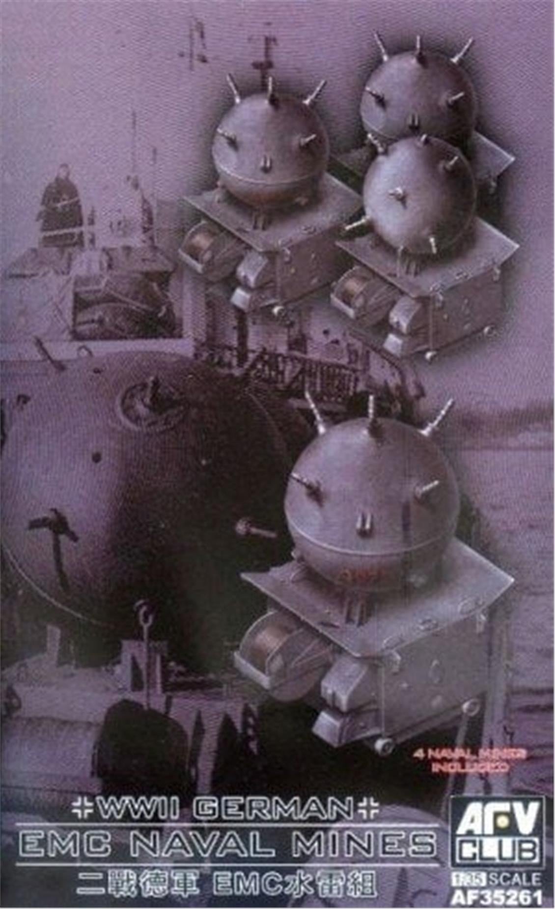 AFV Club AF35261 1/35 Ölçek, German EMC TypeII 4 Adet Mayın, Plastik Model kiti