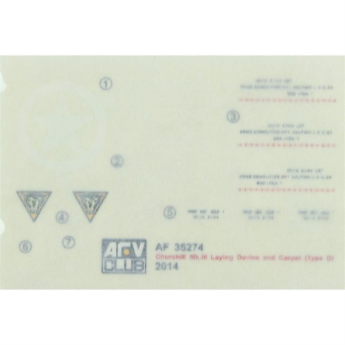 AFV Club AF35274 1/35 Ölçek, Churchill Mk.III Type D Carpet Layer Tank, Plastik Model kiti