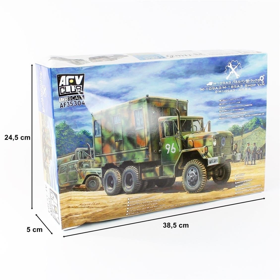 AFV Club AF35304 1/35 Ölçek, M109A3 Konteyner Kasalı Askeri Kamyon, Plastik Model kiti