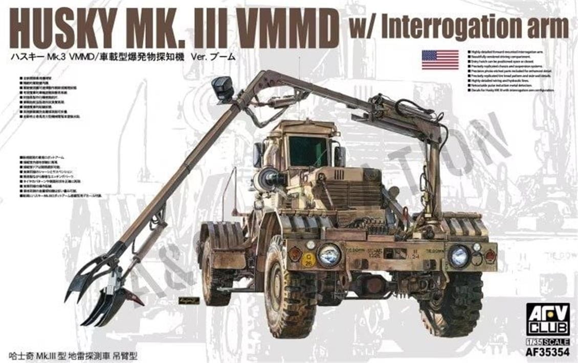 AFV Club AF35354 1/35 Ölçek, HUSKY MK. III VMMD Mayın Temizleme Aracı, Plastik Model kiti