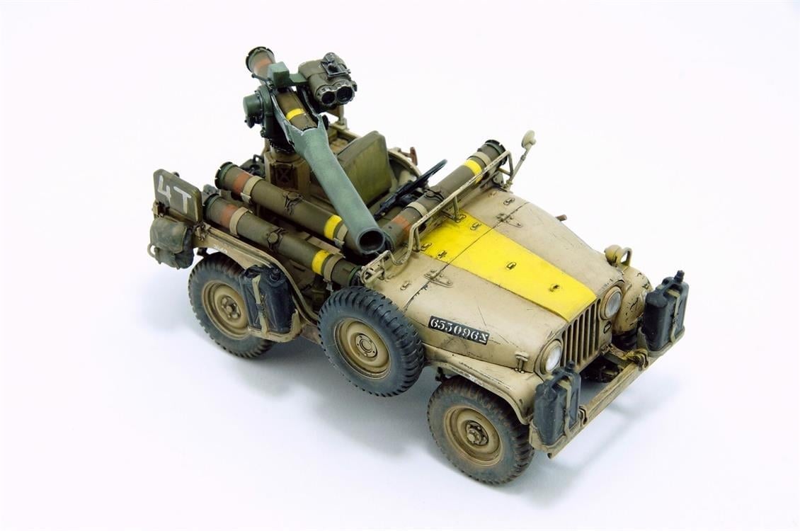 AFV Club AF35S97 1/35 Ölçek, IDF 1/4 TON 4x4 M38A1/CJ05 Tank Savarlı Jeep, Plastik Model kiti