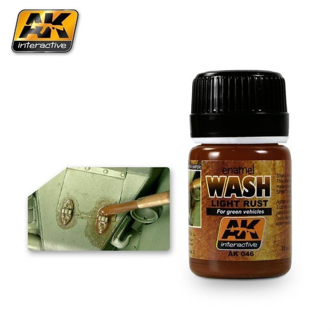 AK 046 35 ml. Açık Pas Eskitme Efekti, Wash Serisi Enamel Model Boyası