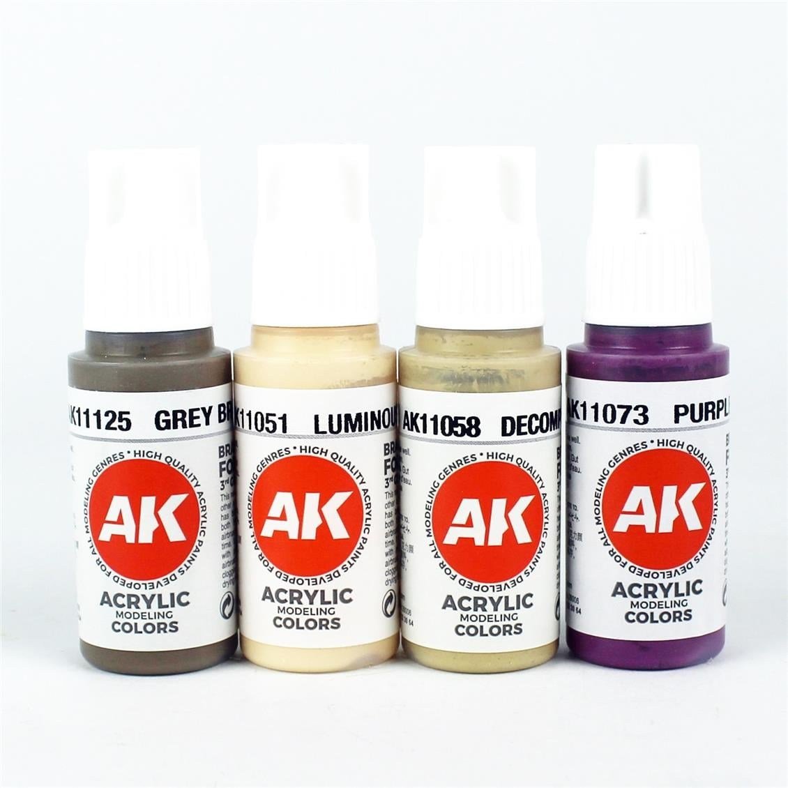 AK 1076 4x17 ml. Zombie Skin Renkleri, Akrilik Model Boyası Seti