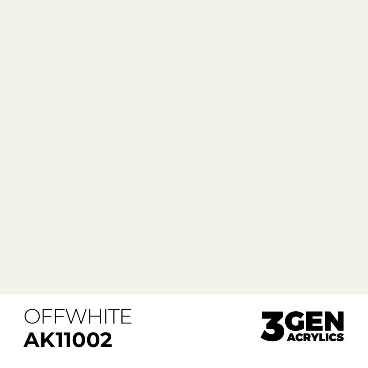 AK 11002 17 ml. Off white, 3GEN Akrilik Model Boyası