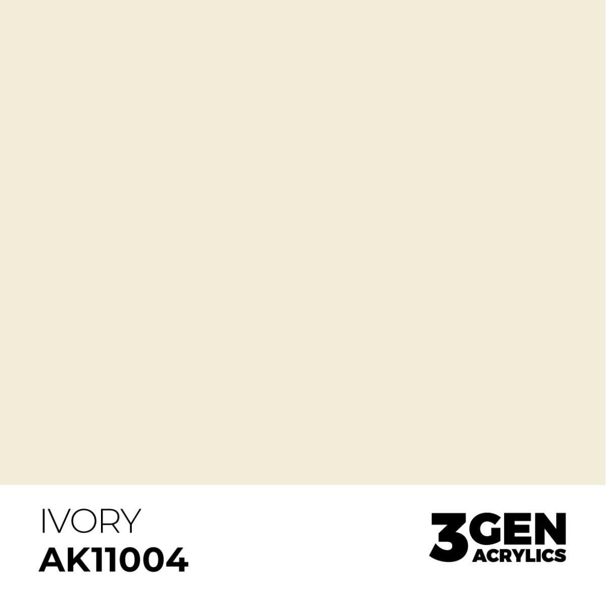 AK 11004 17 ml. Ivory, 3GEN Akrilik Model Boyası