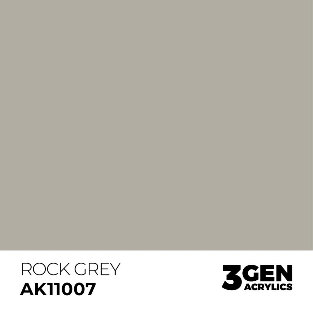 AK 11007 17 ml. Rock Grey, 3GEN Akrilik Model Boyası