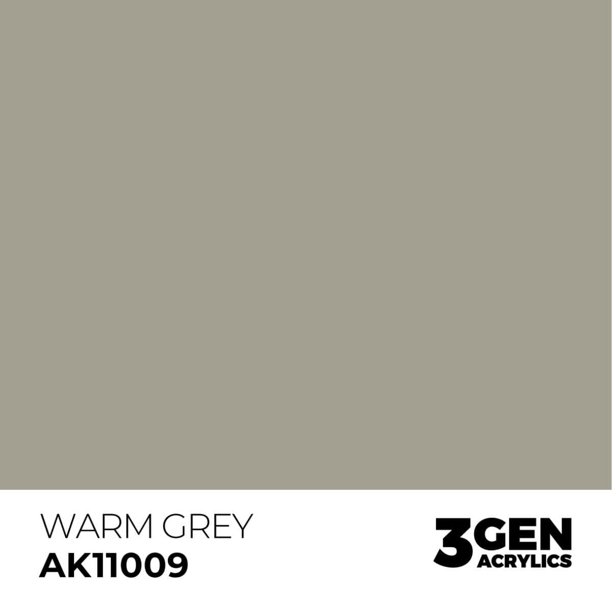 AK 11009 17 ml. Warm Grey, 3GEN Akrilik Model Boyası