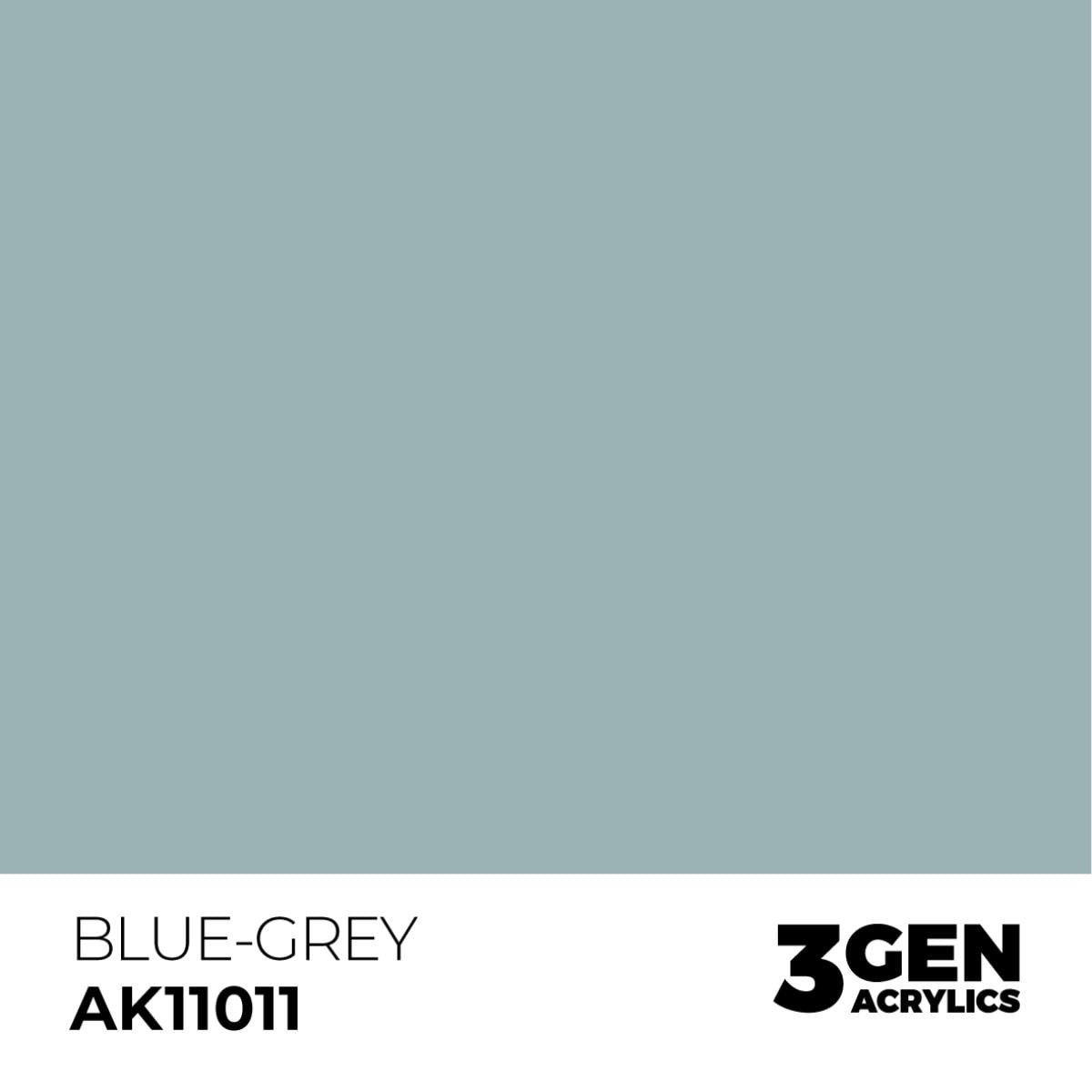 AK 11011 17 ml. Blue-Grey, 3GEN Akrilik Model Boyası