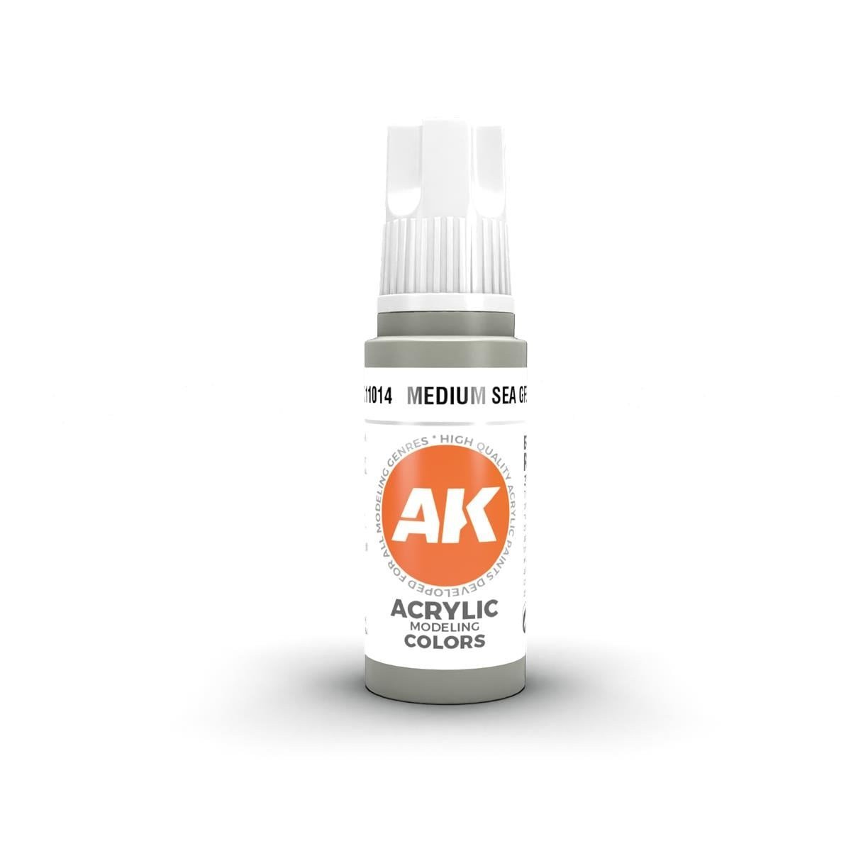 AK 11014 17 ml. Medium Sea Grey, 3GEN Akrilik Model Boyası