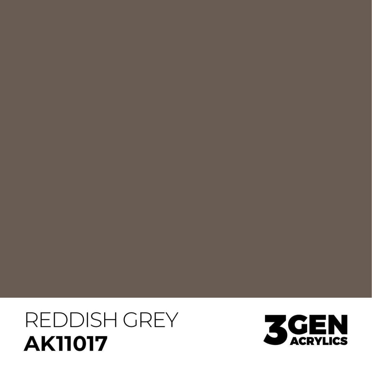 AK 11017 17 ml. Reddish Grey, 3GEN Akrilik Model Boyası