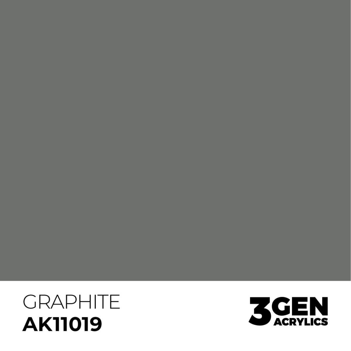 AK 11019 17 ml. Graphite, 3GEN Akrilik Model Boyası