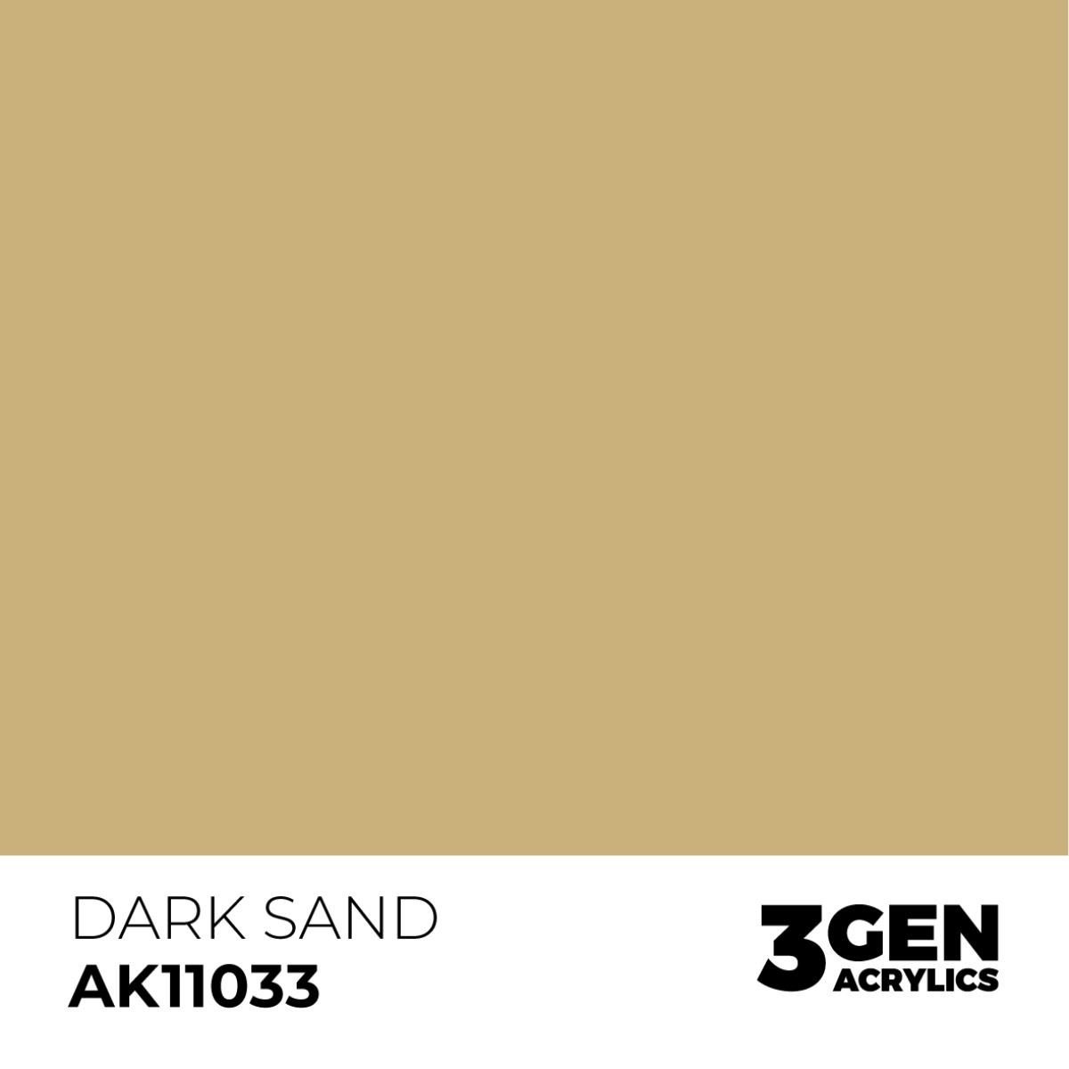 AK 11033 17 ml. Dark Sand, 3GEN Akrilik Model Boyası