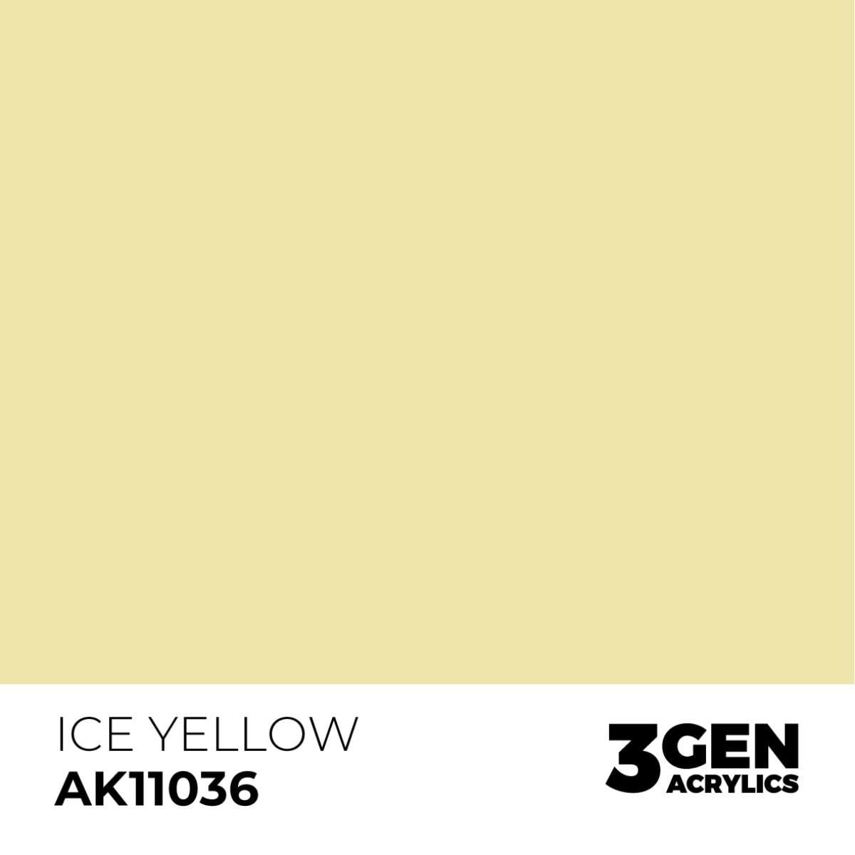 AK 11036 17 ml. Ice Yellow, 3GEN Akrilik Model Boyası