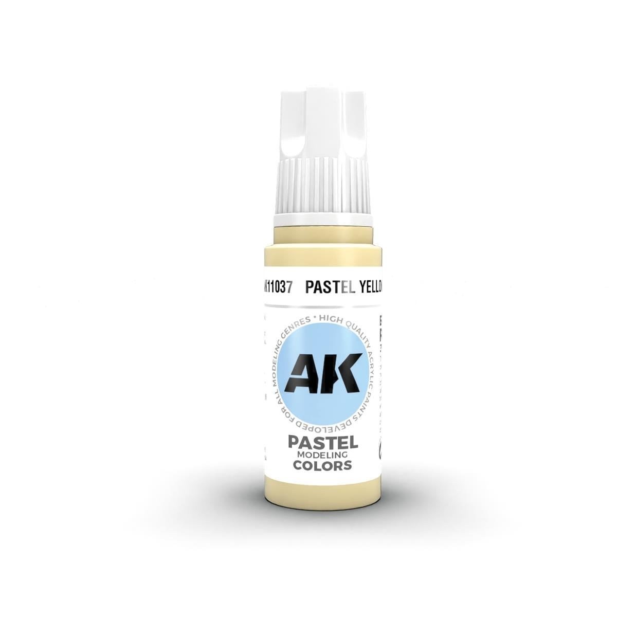 AK 11037 17 ml. Pastel Yellow, 3GEN Akrilik Model Boyası