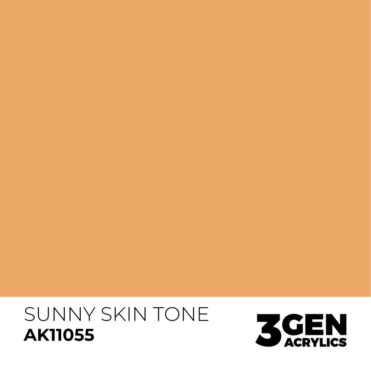 AK 11055 17 ml. Sunny Skin Tone, 3GEN Akrilik Model Boyası