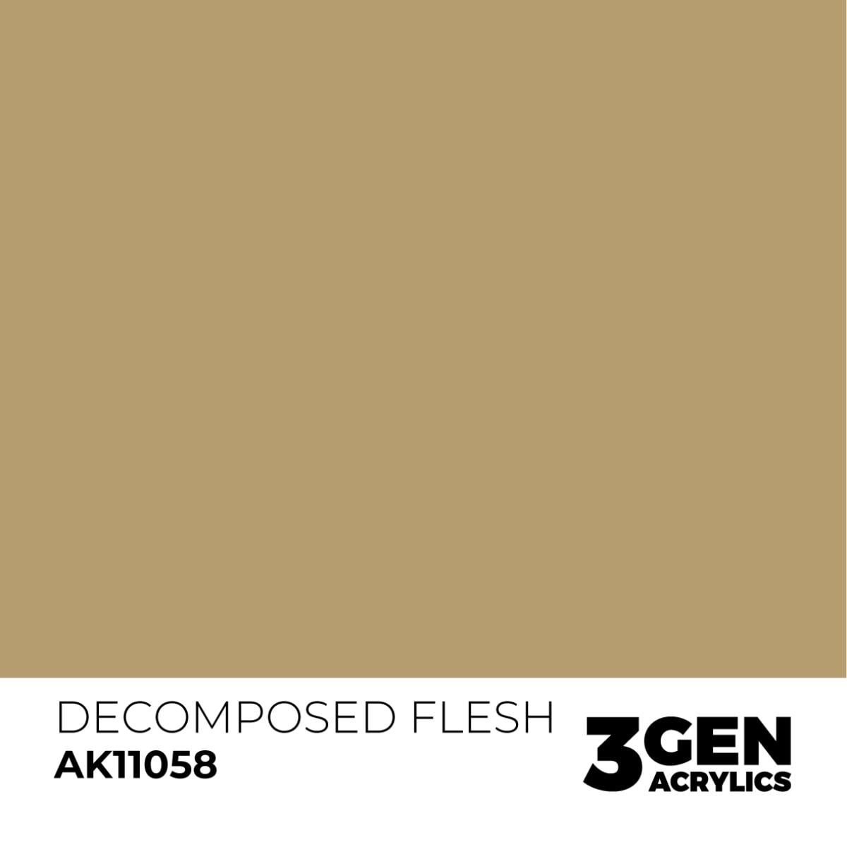 AK 11058 17 ml. Decomposed Flesh, 3GEN Akrilik Model Boyası