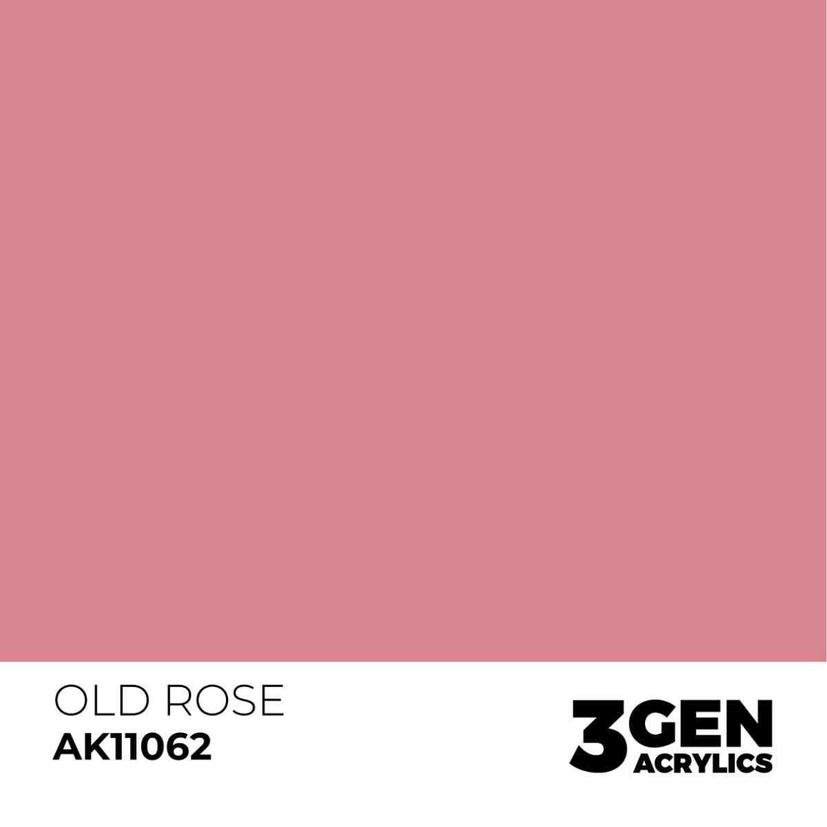 AK 11062 17 ml. Old Rose, 3GEN Akrilik Model Boyası