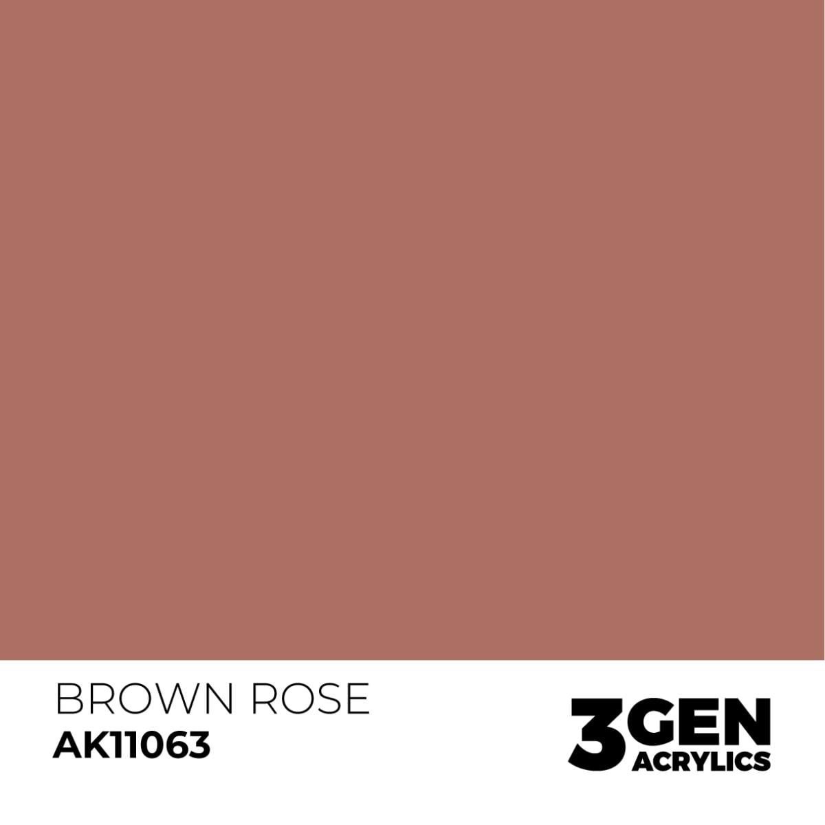 AK 11063 17 ml. Brown Rose, 3GEN Akrilik Model Boyası