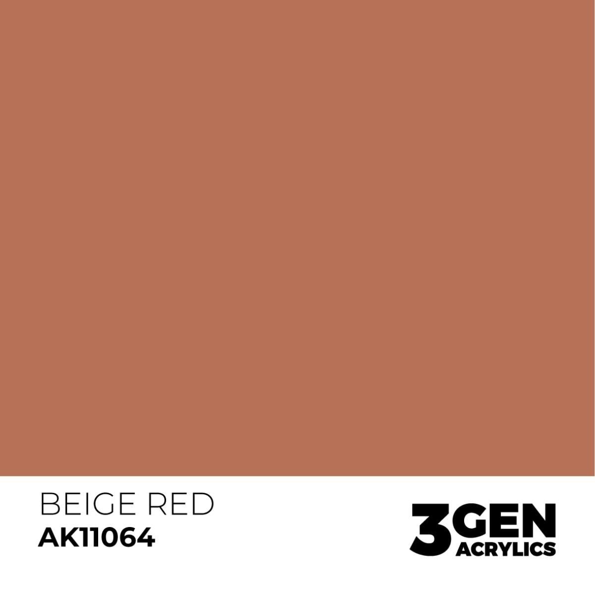 AK 11064 17 ml. Beige Red, 3GEN Akrilik Model Boyası