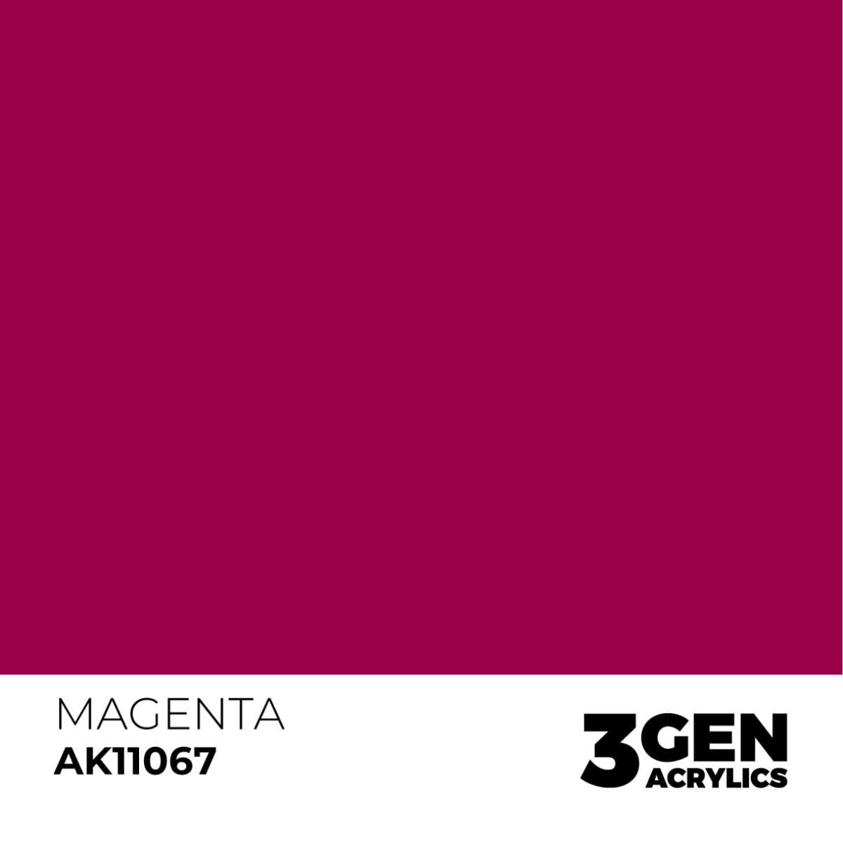 AK 11067 17 ml. Magenta, 3GEN Akrilik Model Boyası