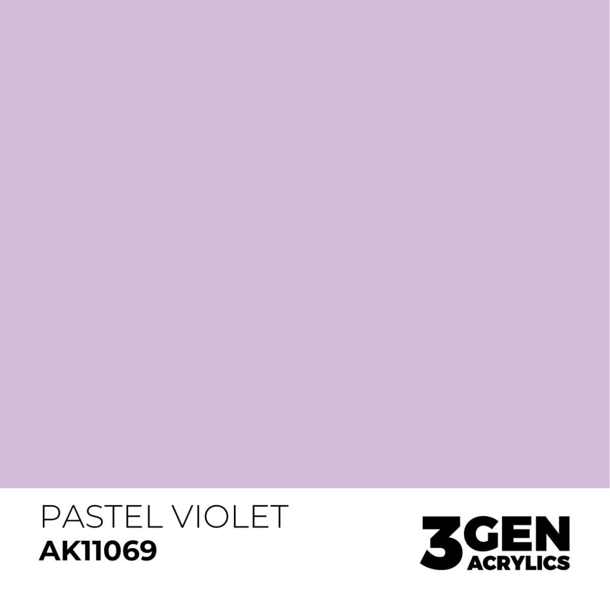 AK 11069 17 ml. Pastel Violet, 3GEN Akrilik Model Boyası