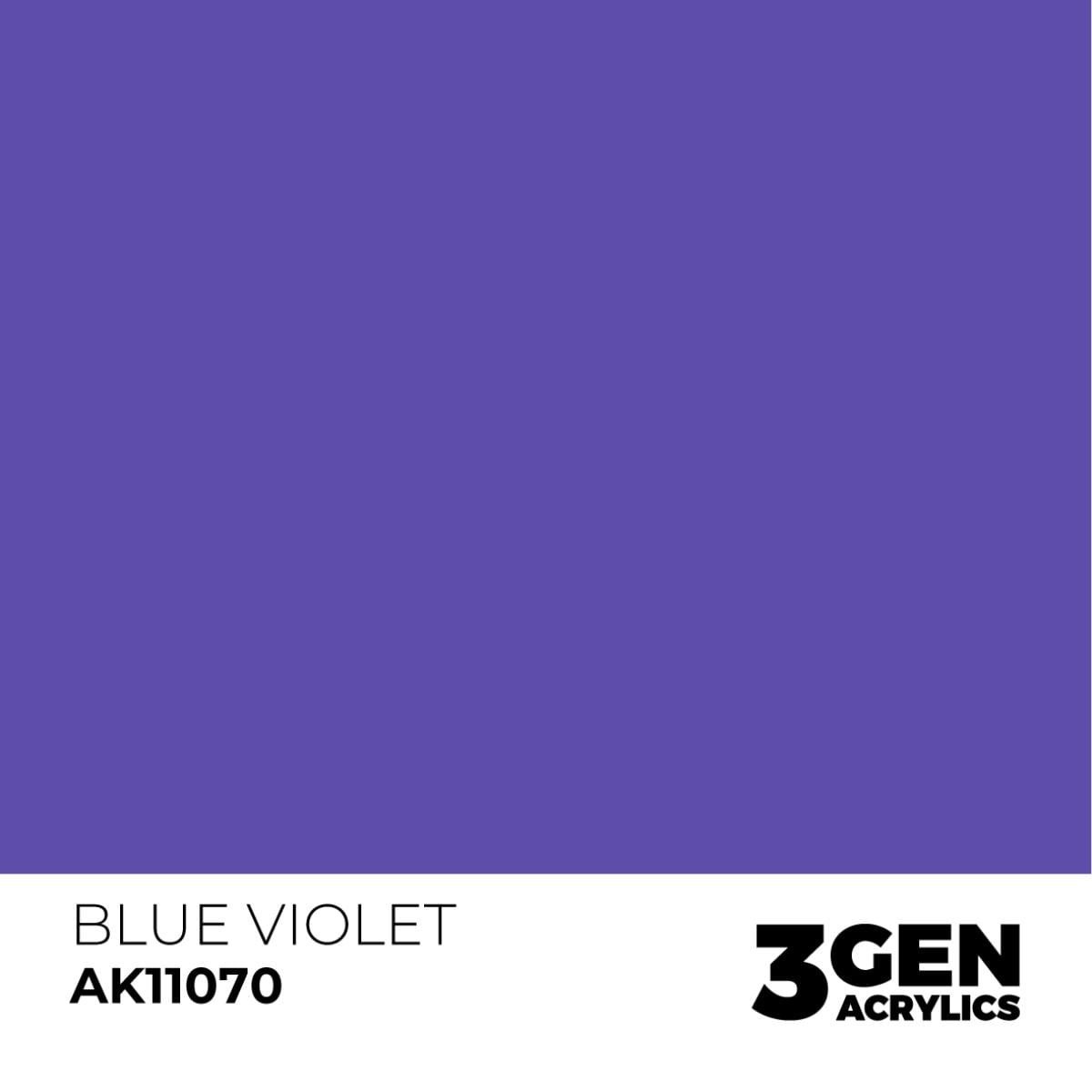 AK 11070 17 ml. Blue Violet, 3GEN Akrilik Model Boyası