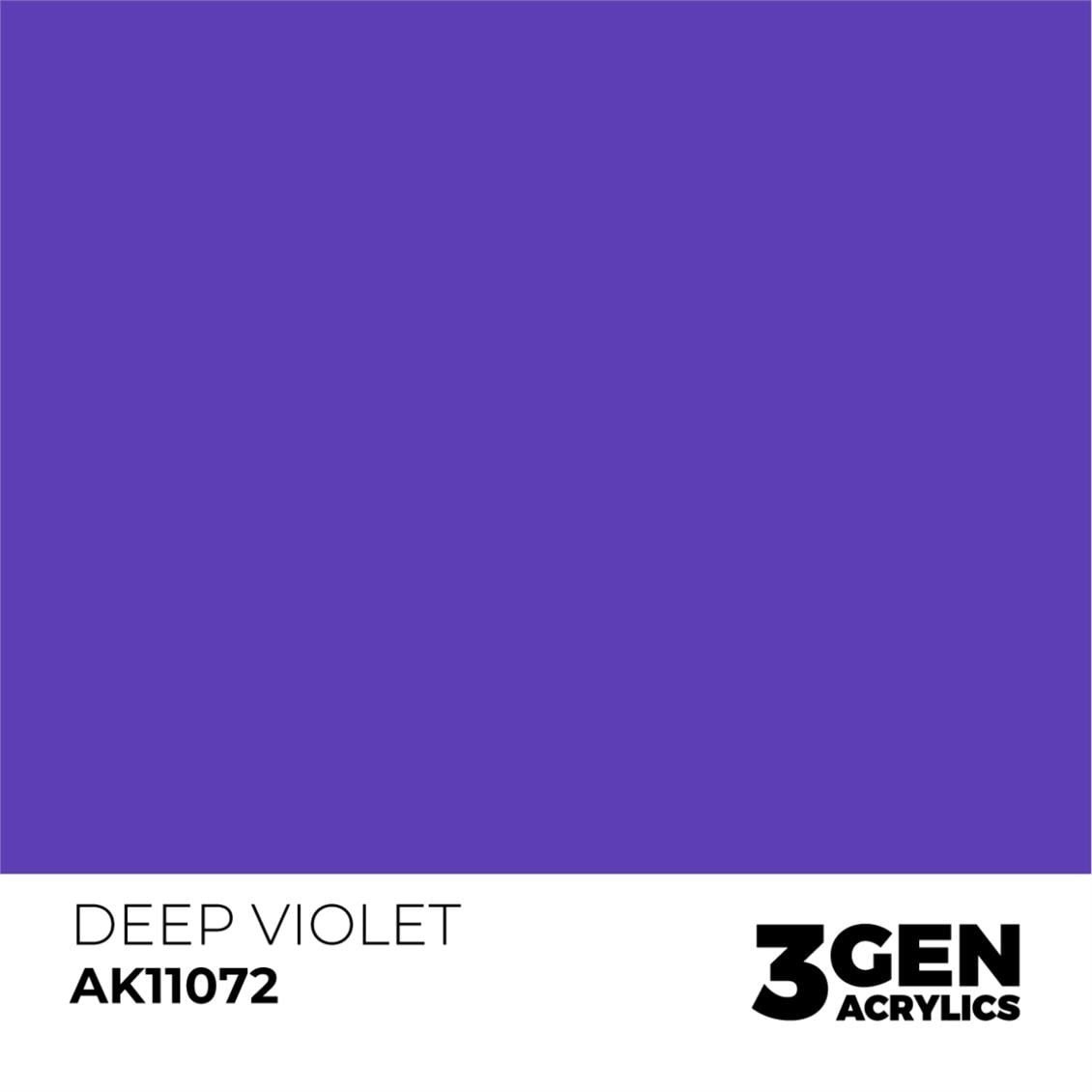 AK 11072 17 ml. Deep Violet, 3GEN Akrilik Model Boyası