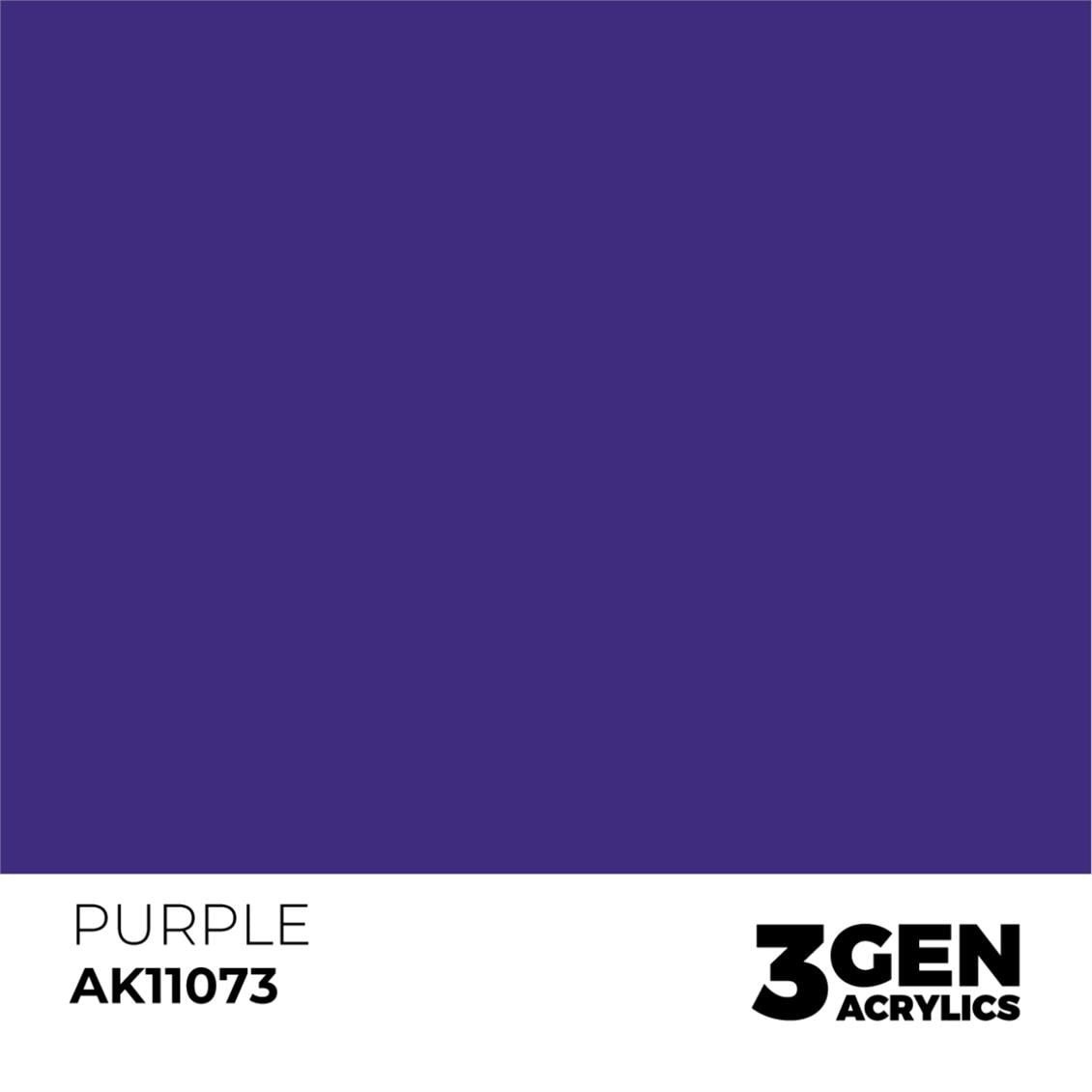 AK 11073 17 ml. Purple, 3GEN Akrilik Model Boyası