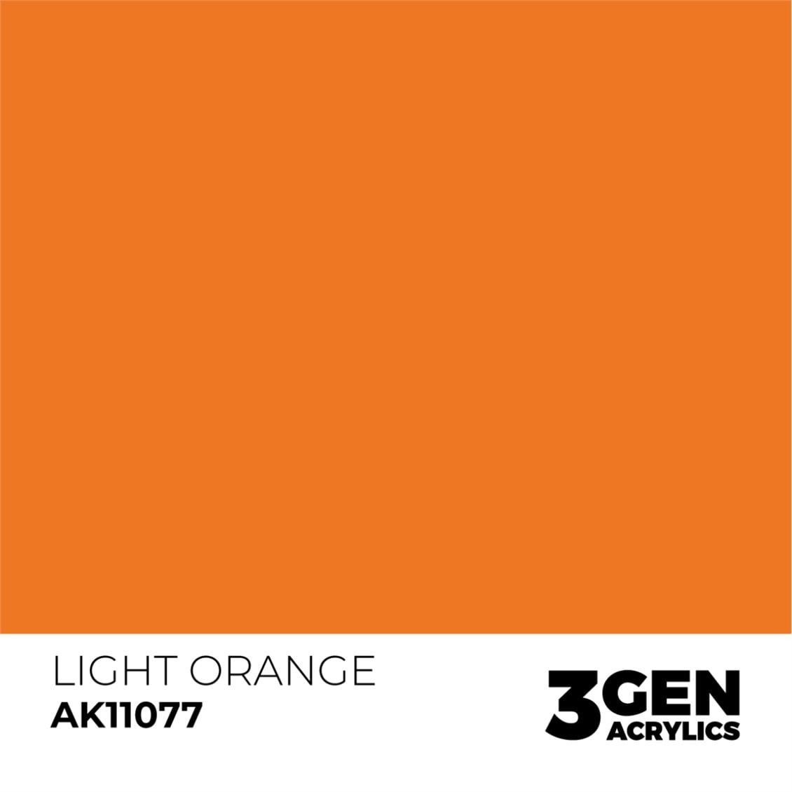 AK 11077 17 ml. Light Orange, 3GEN Akrilik Model Boyası