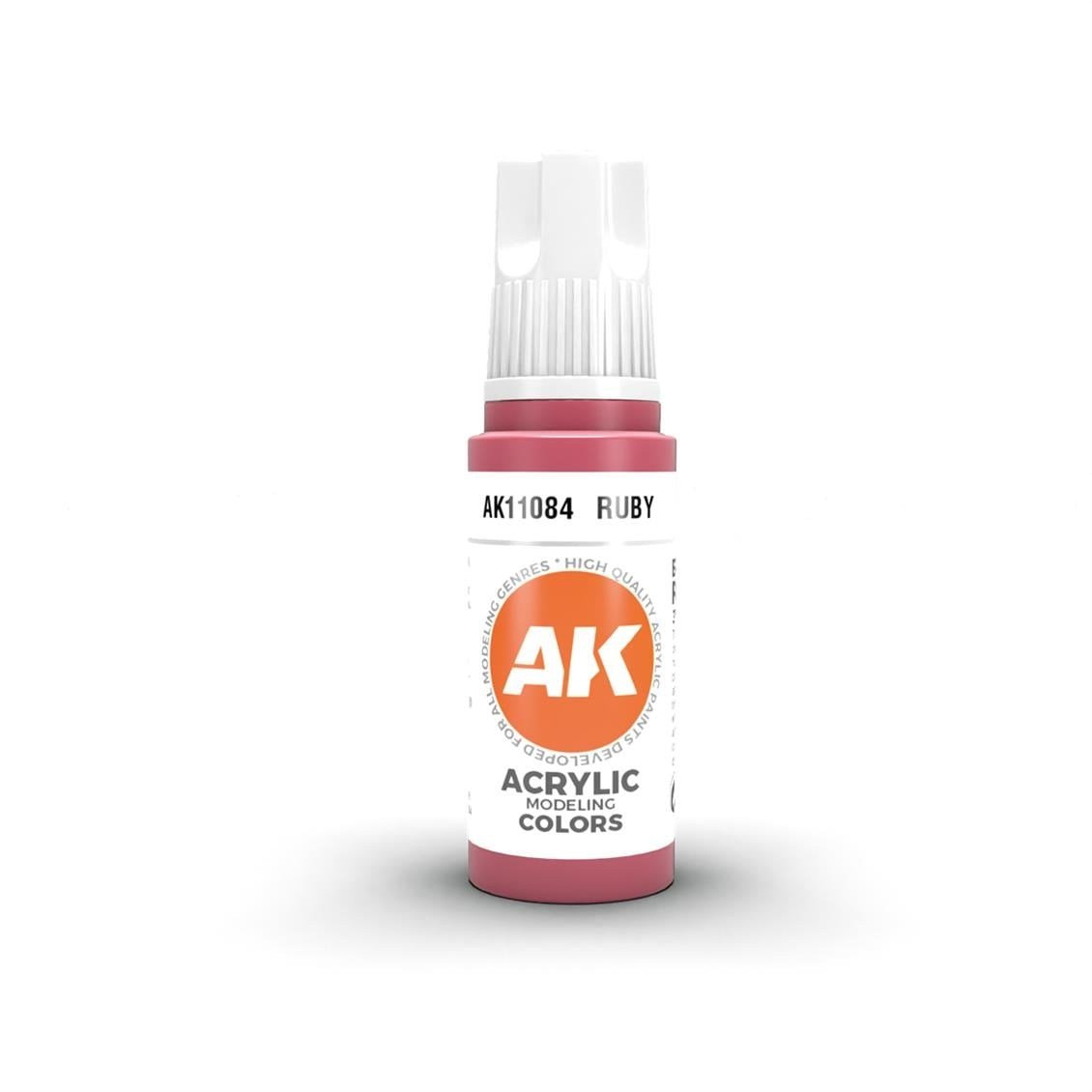 AK 11084 17 ml. Ruby, 3GEN Akrilik Model Boyası