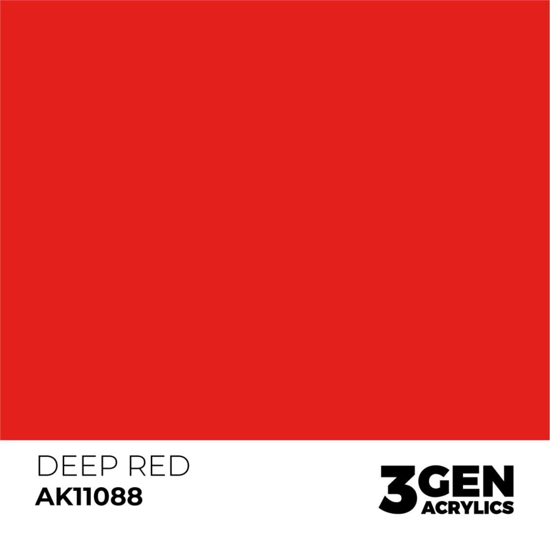 AK 11088 17 ml. Deep Red, 3GEN Akrilik Model Boyası