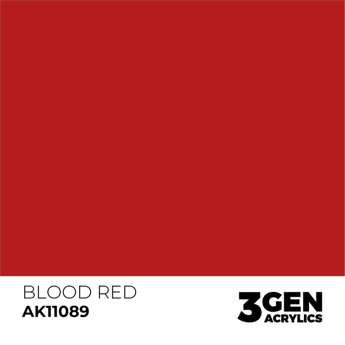 AK 11089 17 ml. Blood Red, 3GEN Akrilik Model Boyası